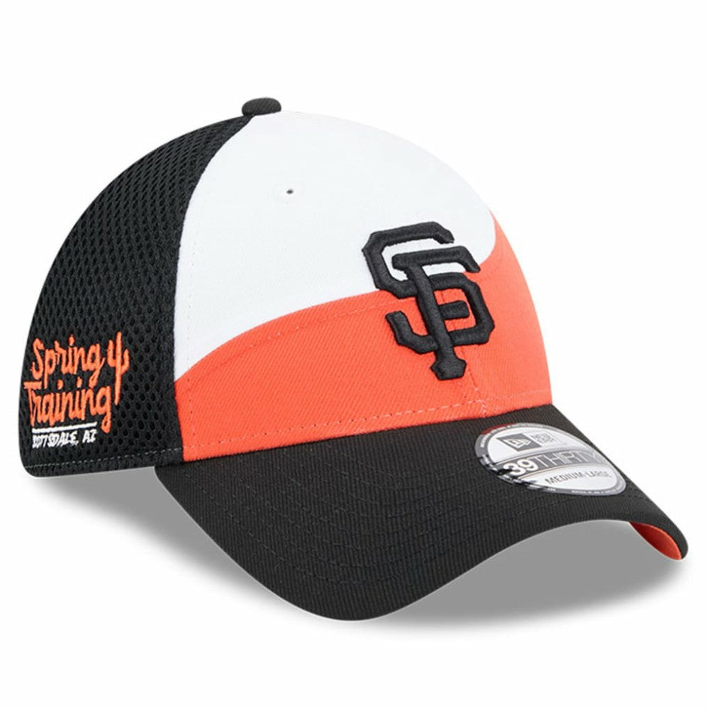 San Francisco Giants New Era 2025 Spring Training 39THIRTY Flex Hat - Orange/Black - New Era Sale