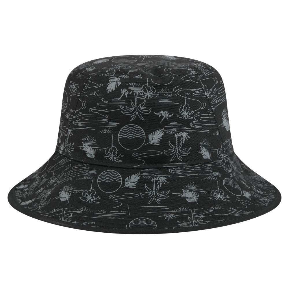 Miami Marlins New Era 2025 Spring Training All Over Print Bucket Hat - Black - New Era Online
