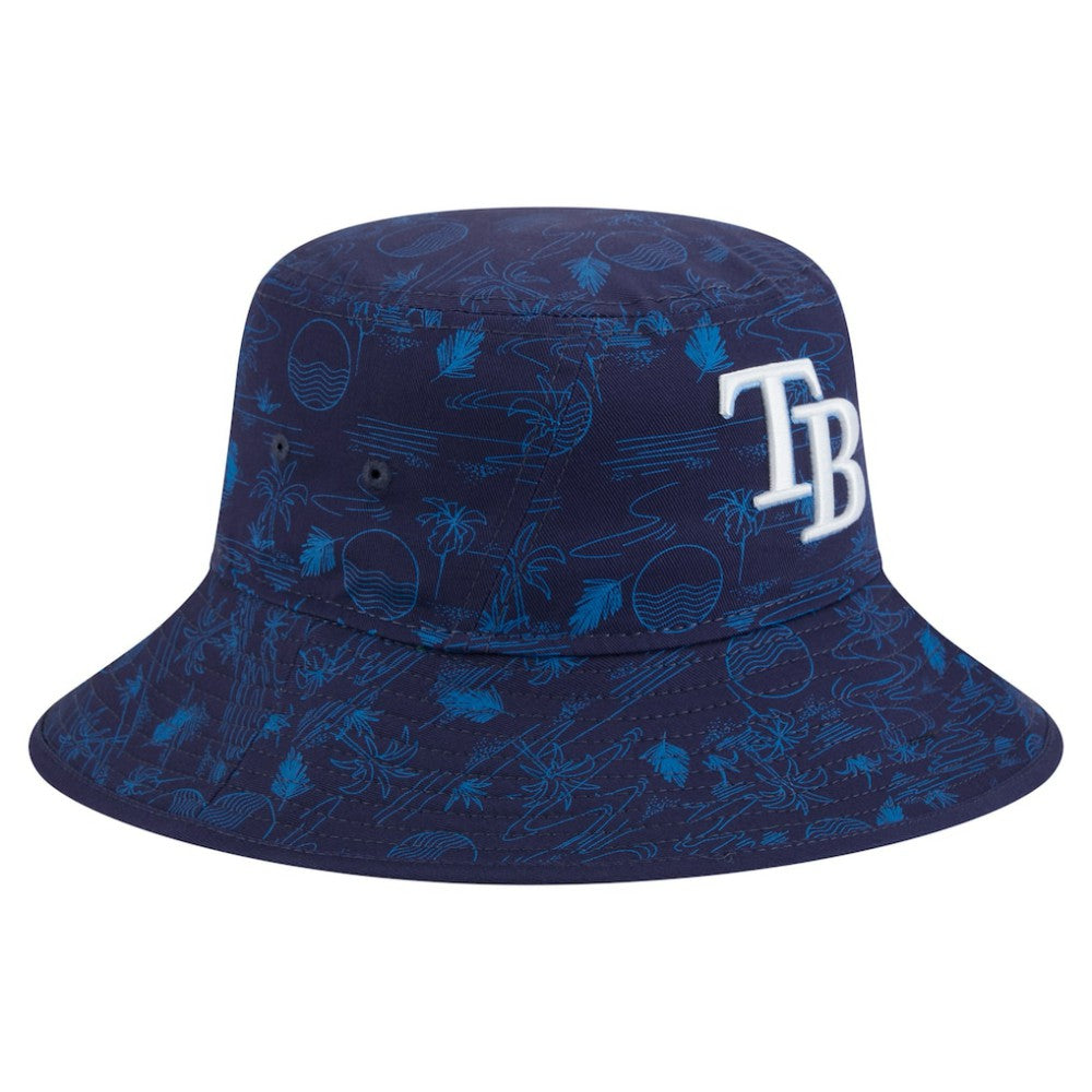 Tampa Bay Rays New Era 2025 Spring Training All Over Print Bucket Hat - Navy - New Era Online