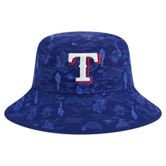 Texas Rangers New Era 2025 Spring Training All Over Print Bucket Hat - Dark Blue - New Era Online
