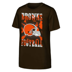 Cleveland Browns Youth Garage Hero T-Shirt Brown