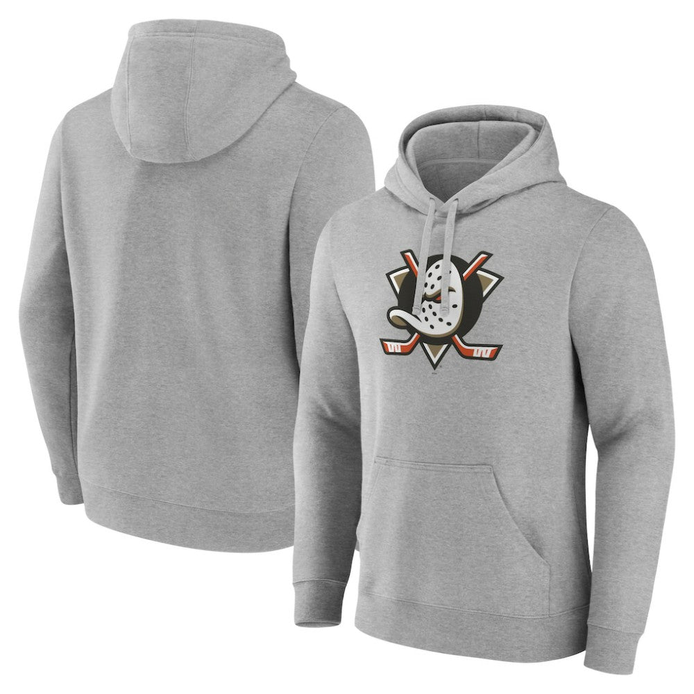 Anaheim Ducks Primary Logo Pullover Sweatshirt - Gray - NHL 201922061