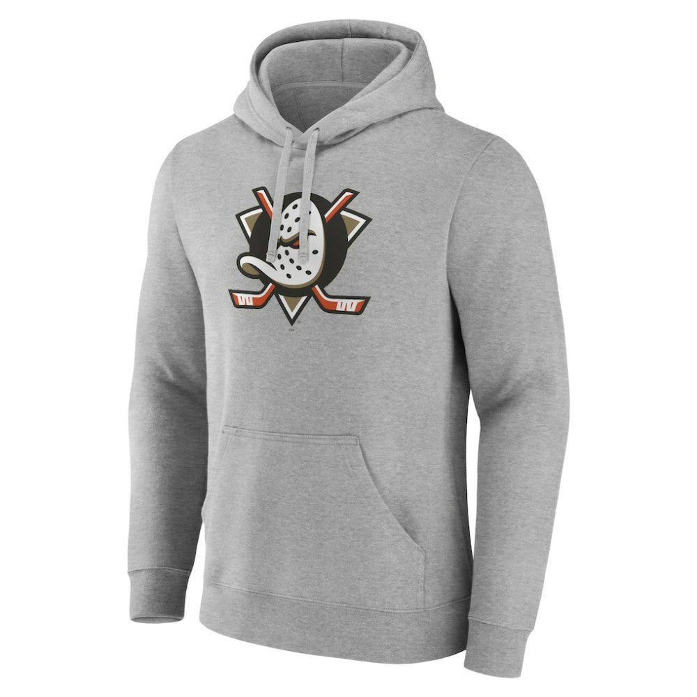 Anaheim Ducks Primary Logo Pullover Sweatshirt - Gray - NHL 201922061