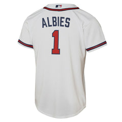 Ozzie Albies Atlanta Braves Nike Youth Home Replica Player Jersey - White - Nike on Sale