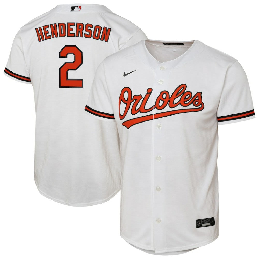 Gunnar Henderson Baltimore Orioles Nike Youth Home Replica Player Jersey - White - Nike Sale