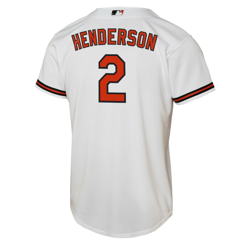 Gunnar Henderson Baltimore Orioles Nike Youth Home Replica Player Jersey - White - Nike Sale