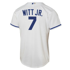 Bobby Witt Jr. Kansas City Royals Nike Youth Home Replica Player Jersey - White - Nike Lifestyle