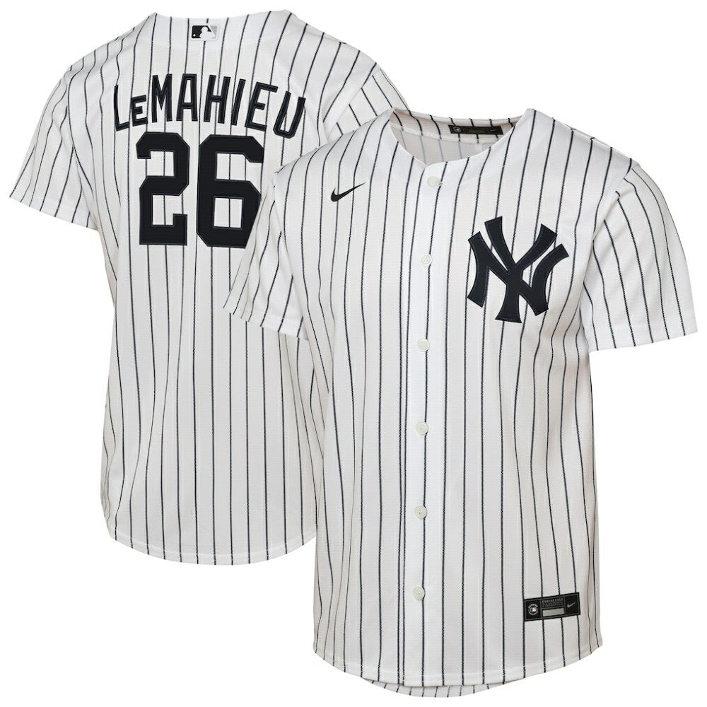 DJ LeMahieu New York Yankees Nike Youth Home Replica Player Jersey - White - Nike on Sale