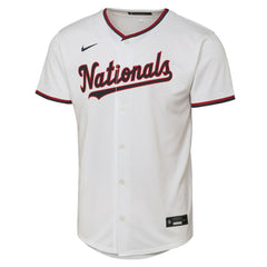 CJ Abrams Washington Nationals Nike Youth Home Replica Player Jersey - White - Nike on Sale