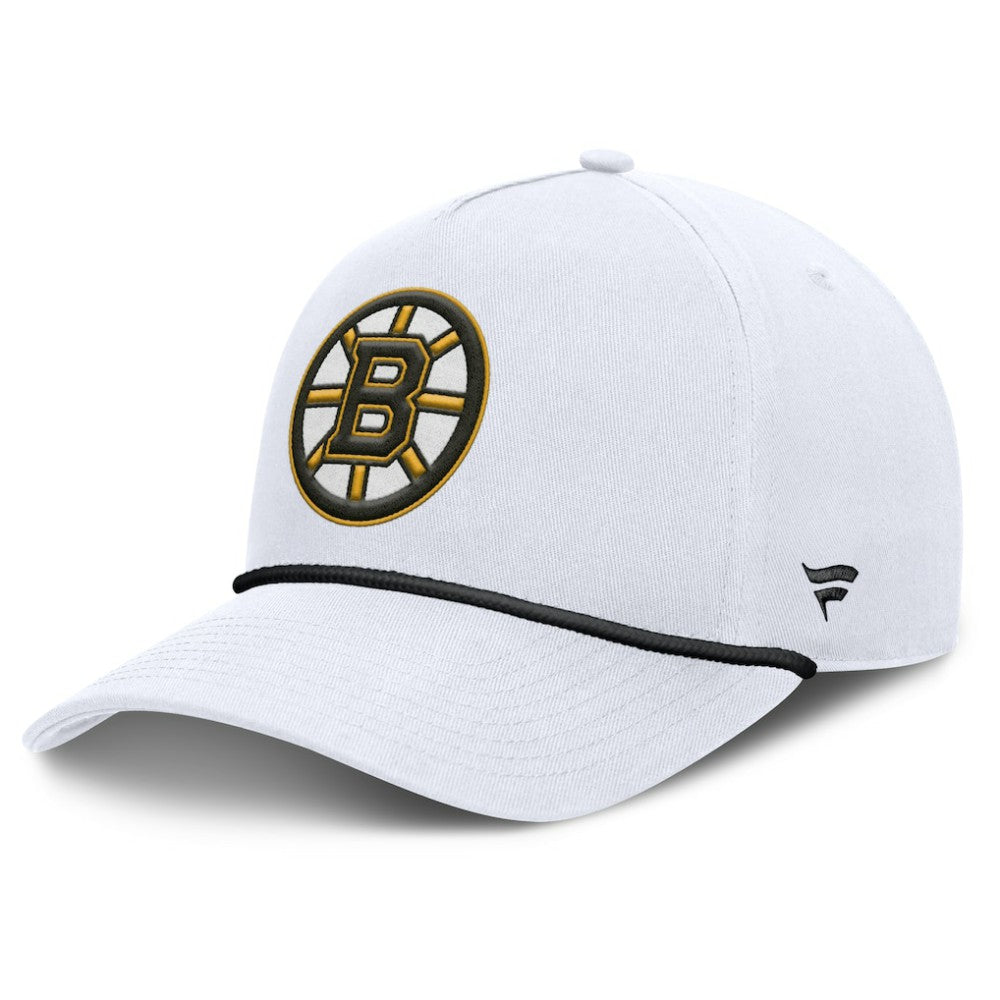 Boston Bruins Fanatics Rope A-Frame Adjustable Hat - White - NHL 201922902