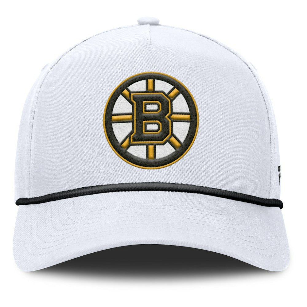 Boston Bruins Fanatics Rope A-Frame Adjustable Hat - White - NHL 201922902