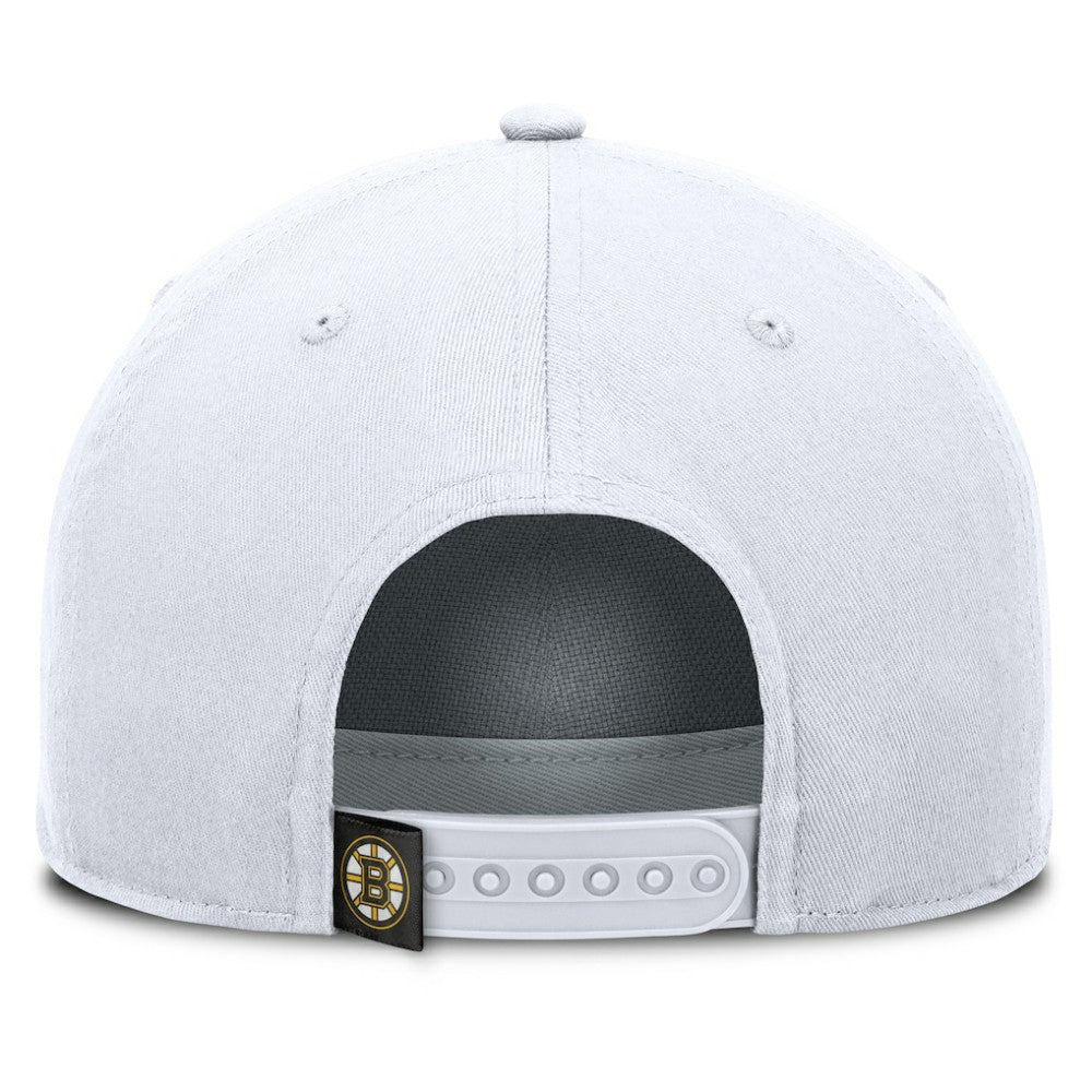 Boston Bruins Fanatics Rope A-Frame Adjustable Hat - White - NHL 201922902