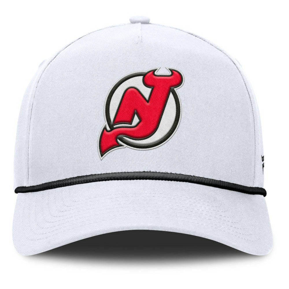 New Jersey Devils Fanatics Rope A-Frame Adjustable Hat - White - NHL 201922904