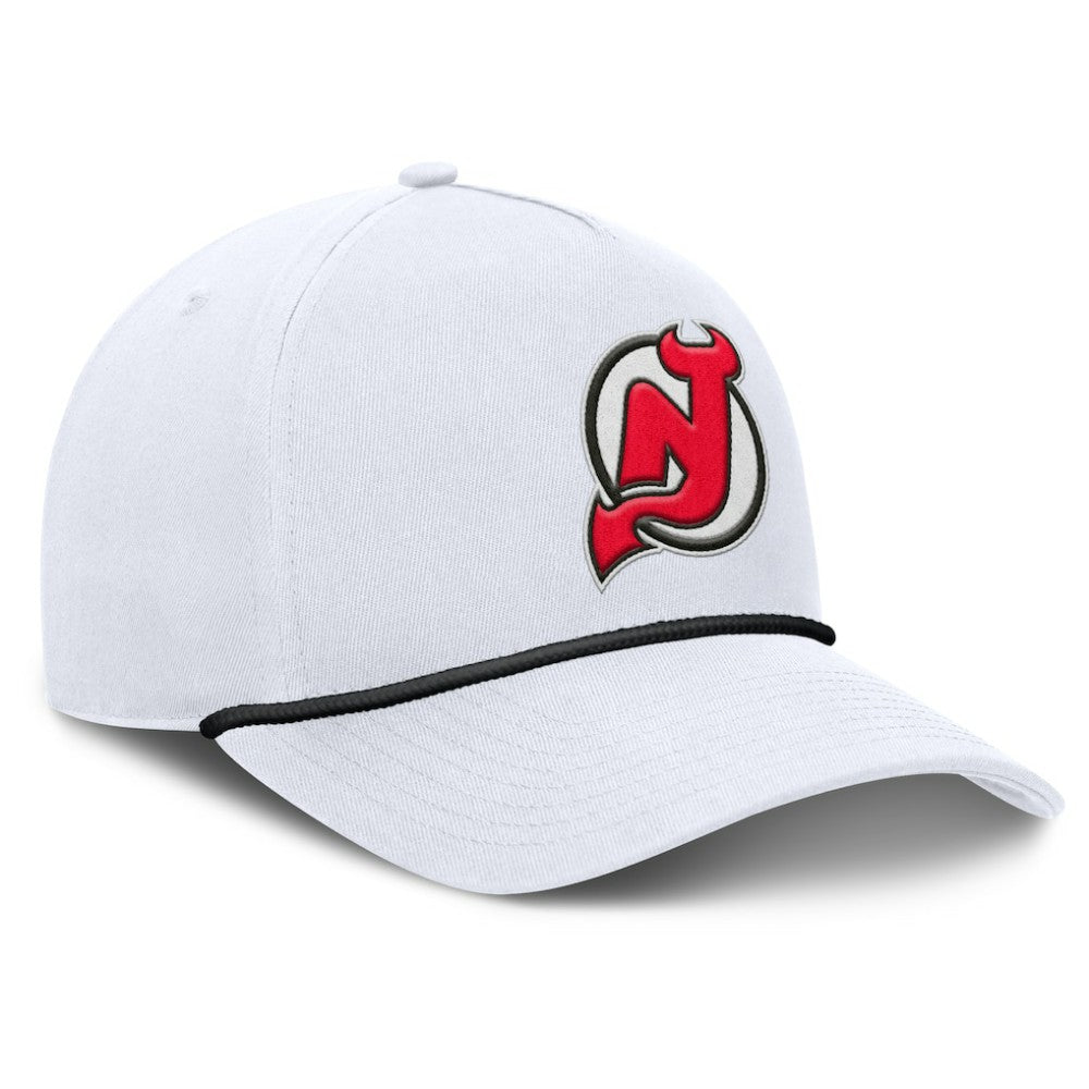 New Jersey Devils Fanatics Rope A-Frame Adjustable Hat - White - NHL 201922904