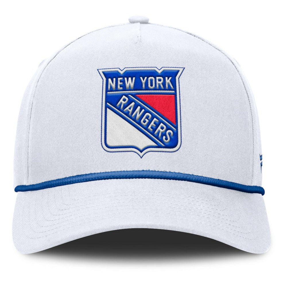 New York Rangers Fanatics Rope A-Frame Adjustable Hat - White - NHL 201922906