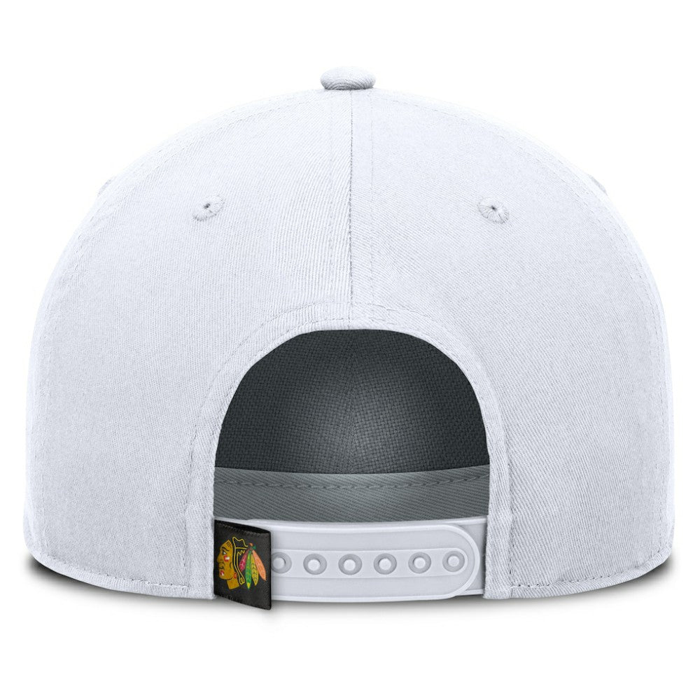 Chicago Blackhawks Fanatics Rope A-Frame Adjustable Hat - White - NHL 201922911