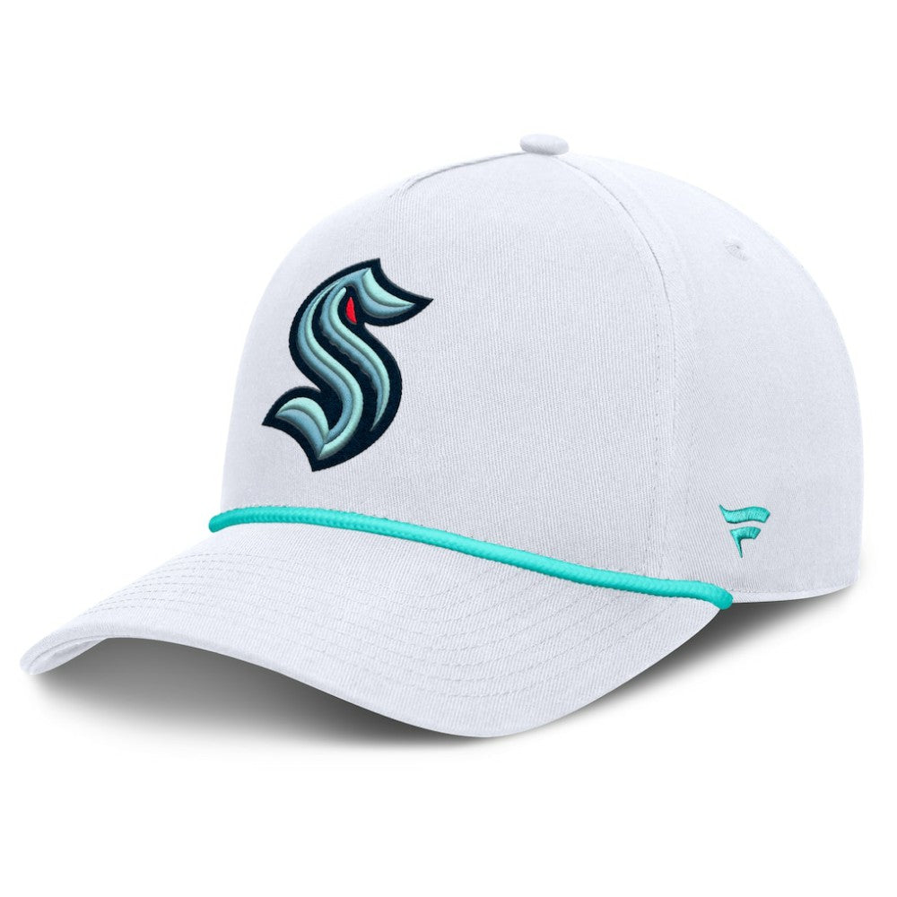 Seattle Kraken Fanatics Rope A-Frame Adjustable Hat - White - NHL 201922921