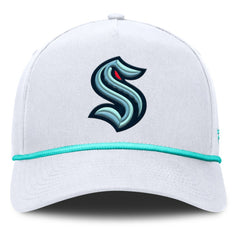 Seattle Kraken Fanatics Rope A-Frame Adjustable Hat - White - NHL 201922921