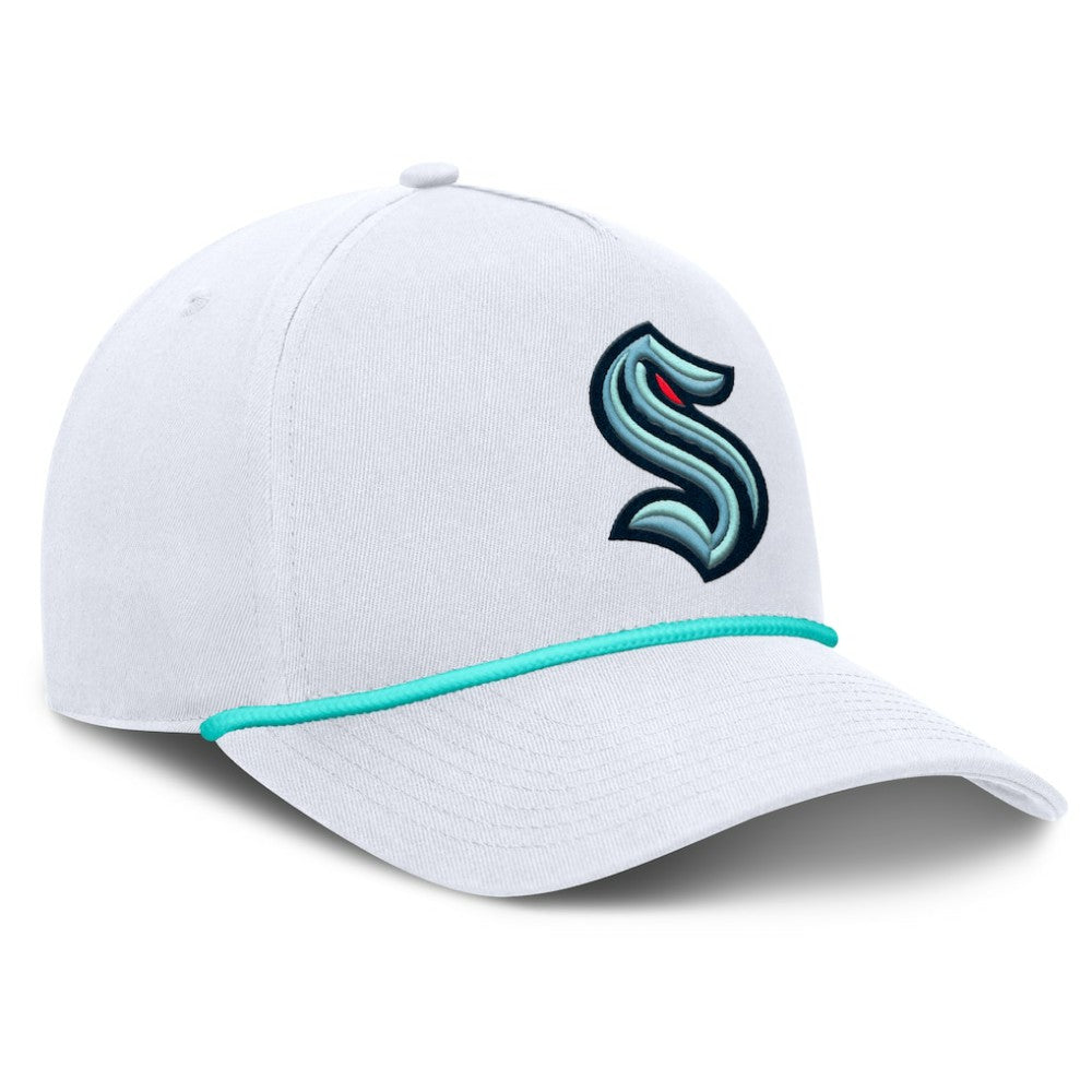 Seattle Kraken Fanatics Rope A-Frame Adjustable Hat - White - NHL 201922921