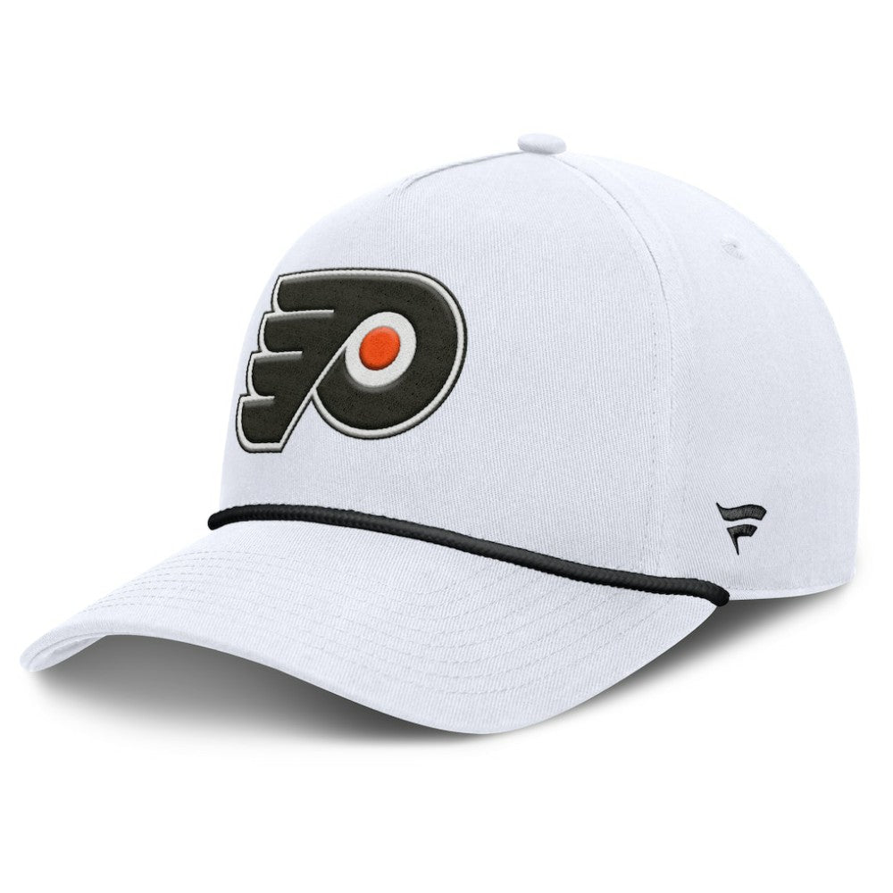 Philadelphia Flyers Fanatics Rope A-Frame Adjustable Hat - White - NHL 201922923