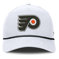 Philadelphia Flyers Fanatics Rope A-Frame Adjustable Hat - White - NHL 201922923