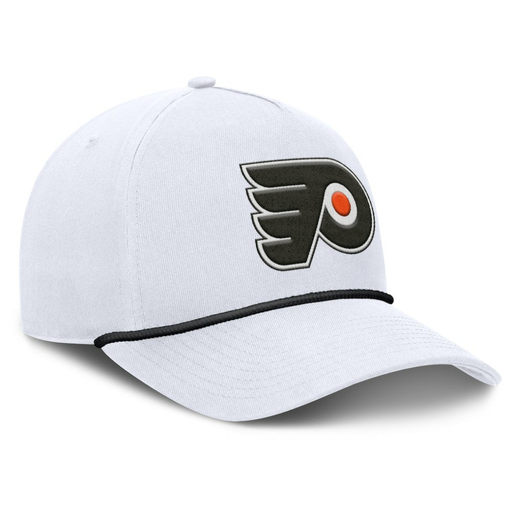 Philadelphia Flyers Fanatics Rope A-Frame Adjustable Hat - White - NHL 201922923