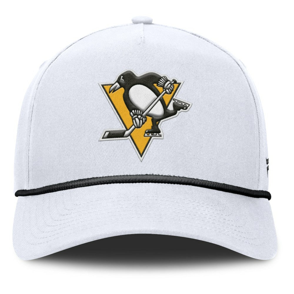 Pittsburgh Penguins Fanatics Rope A-Frame Adjustable Hat - White - NHL 201922924