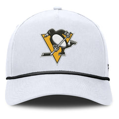 Pittsburgh Penguins Fanatics Rope A-Frame Adjustable Hat - White - NHL 201922924