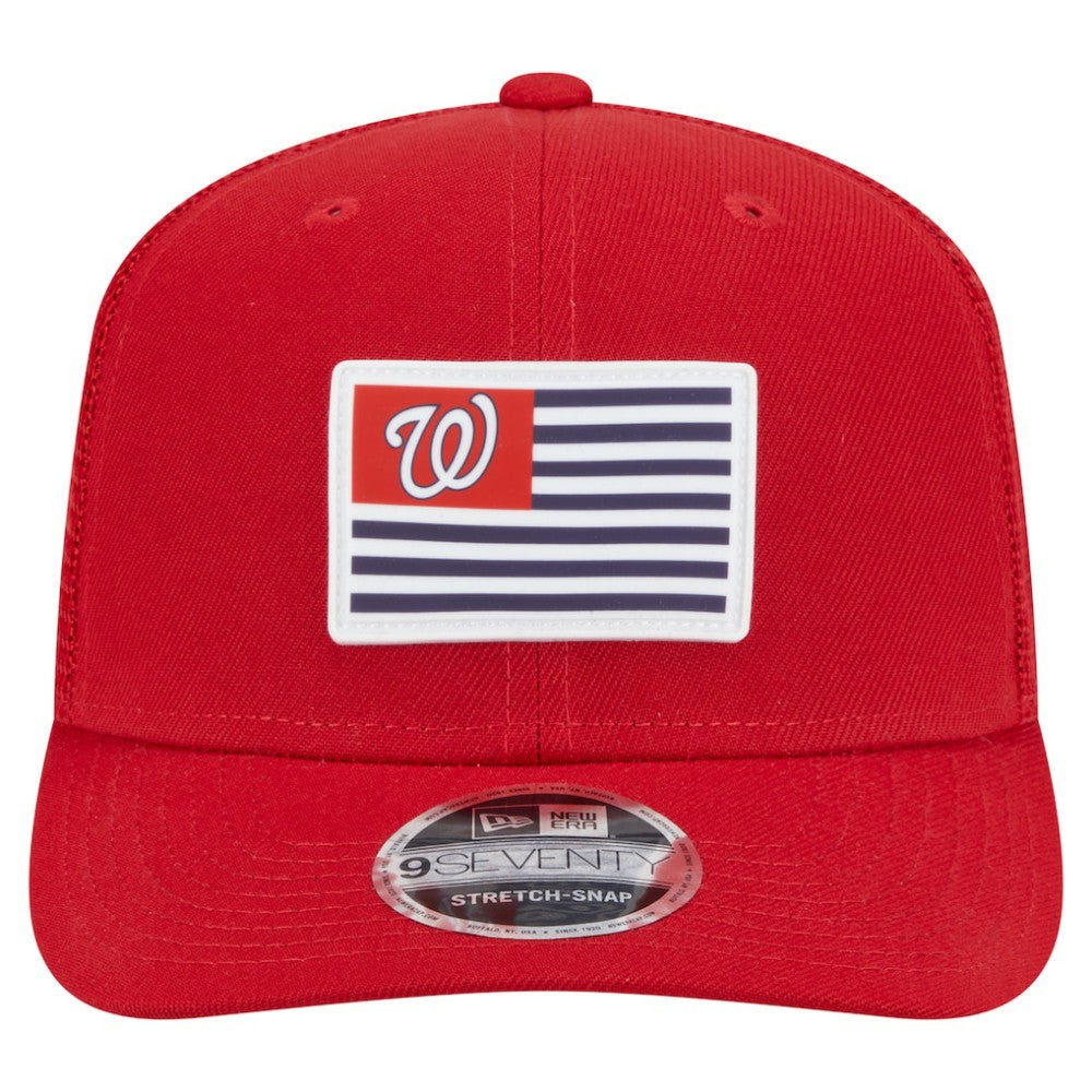 Washington Nationals New Era Flag 9SEVENTY Stretch-Snap Hat - Red - New Era Sale