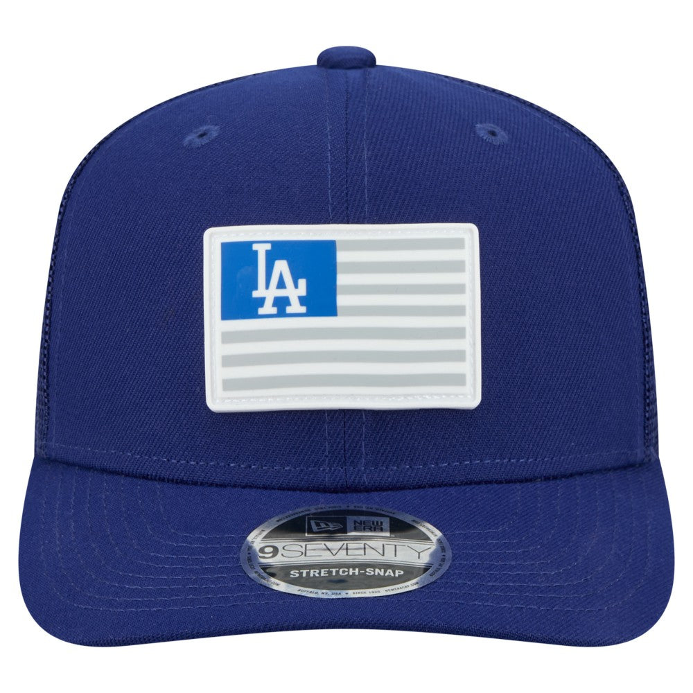 Los Angeles Dodgers New Era Flag 9SEVENTY Stretch-Snap Hat - Royal - New Era Lifestyle