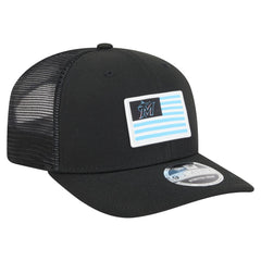 Miami Marlins New Era Flag 9SEVENTY Stretch-Snap Hat - Black - New Era Lifestyle
