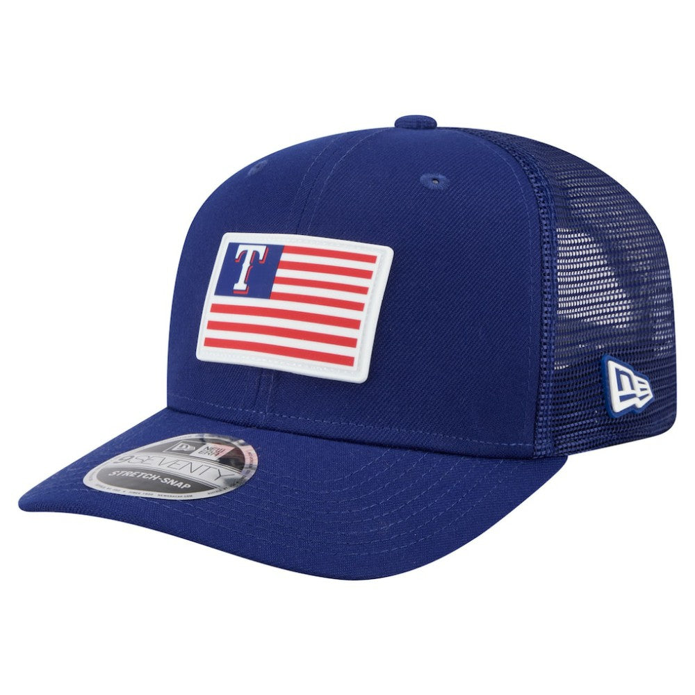 Texas Rangers New Era Flag 9SEVENTY Stretch-Snap Hat - Royal - New Era Online