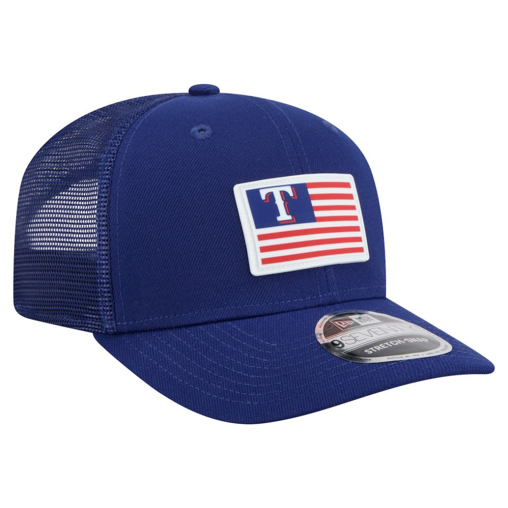 Texas Rangers New Era Flag 9SEVENTY Stretch-Snap Hat - Royal - New Era Online