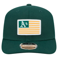 Athletics New Era Flag 9SEVENTY Stretch-Snap Hat - Green - New Era Discount