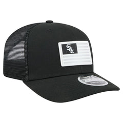 Chicago White Sox New Era Flag 9SEVENTY Stretch-Snap Hat - Black - New Era Discount