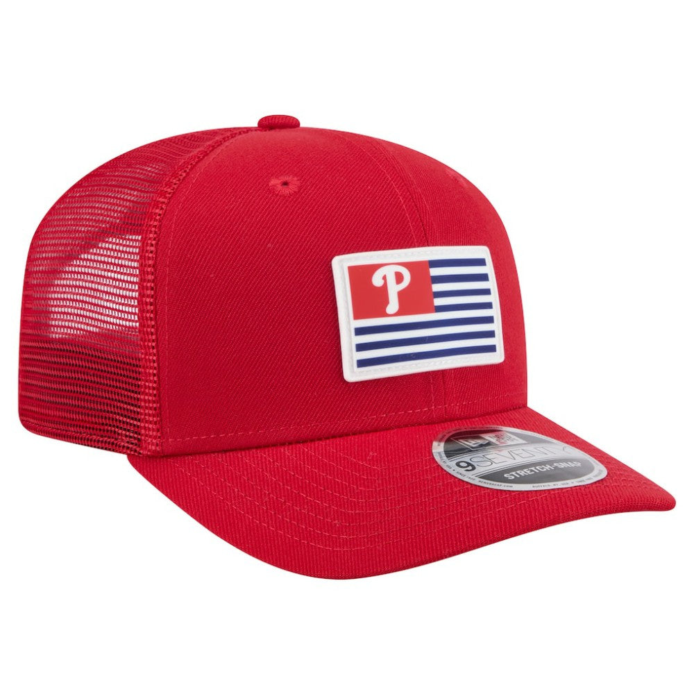 Philadelphia Phillies New Era Flag 9SEVENTY Stretch-Snap Hat - Red - New Era on Sale