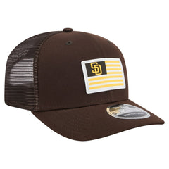 San Diego Padres New Era Flag 9SEVENTY Stretch-Snap Hat - Brown - New Era Sale