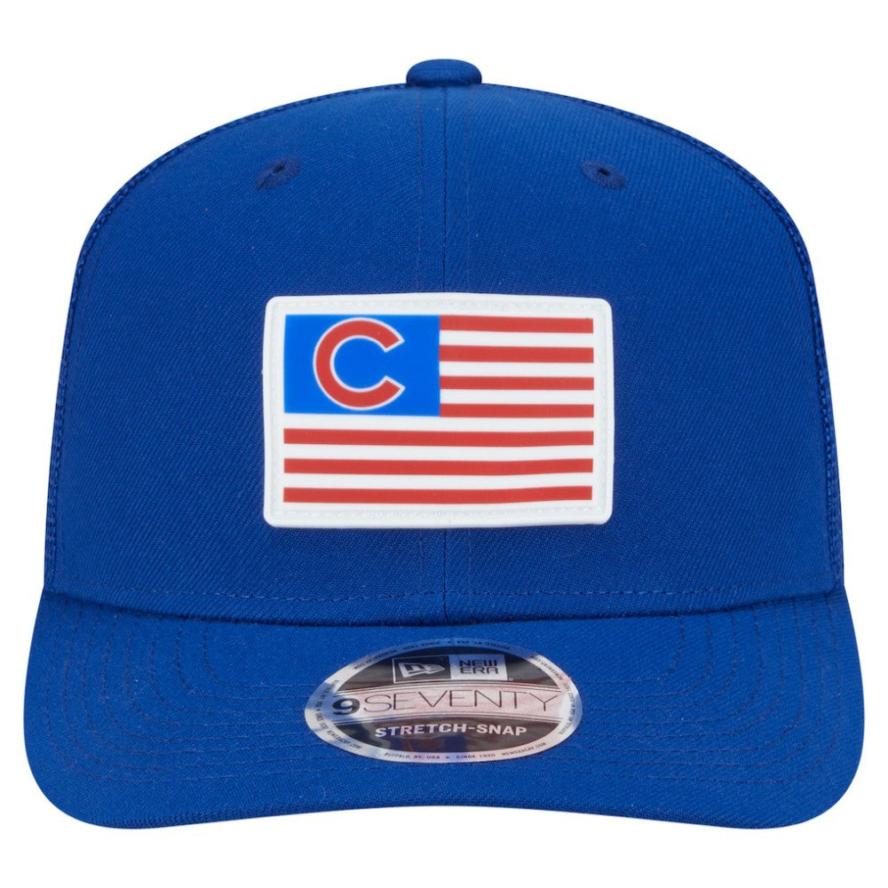 Chicago Cubs New Era Flag 9SEVENTY Stretch-Snap Hat - Royal - New Era Lifestyle