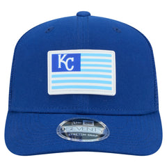 Kansas City Royals New Era Flag 9SEVENTY Stretch-Snap Hat - Royal - New Era Discount