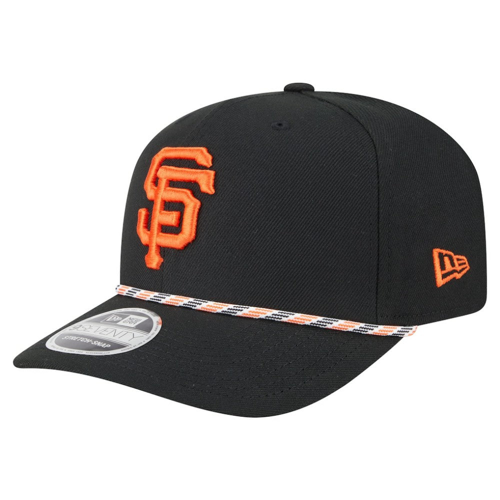 San Francisco Giants New Era Multi-Rope 9SEVENTY Stretch-Snap Hat - Black - New Era on Sale