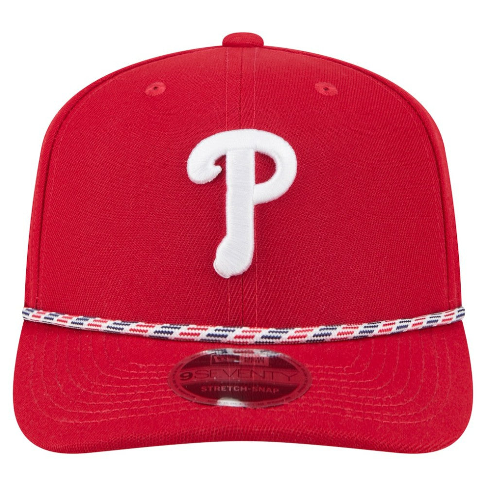 Philadelphia Phillies New Era Multi-Rope 9SEVENTY Stretch-Snap Hat - Red - New Era Discount