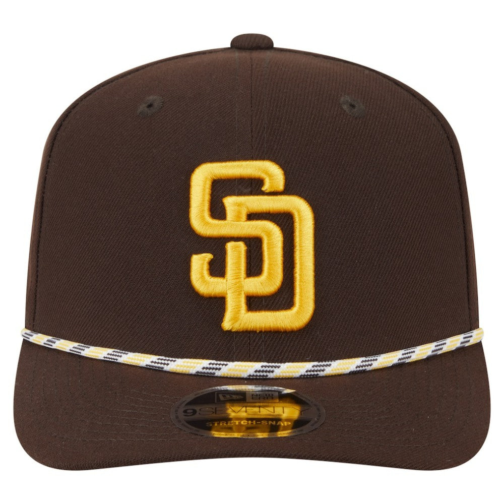 San Diego Padres New Era Multi-Rope 9SEVENTY Stretch-Snap Hat - Brown - New Era Lifestyle
