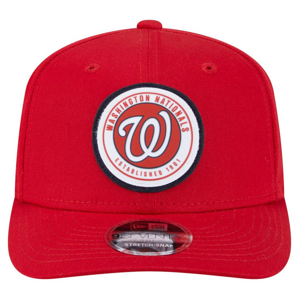 Washington Nationals New Era Circle Patch 9SEVENTY Stretch-Snap Hat - Red - New Era Discount