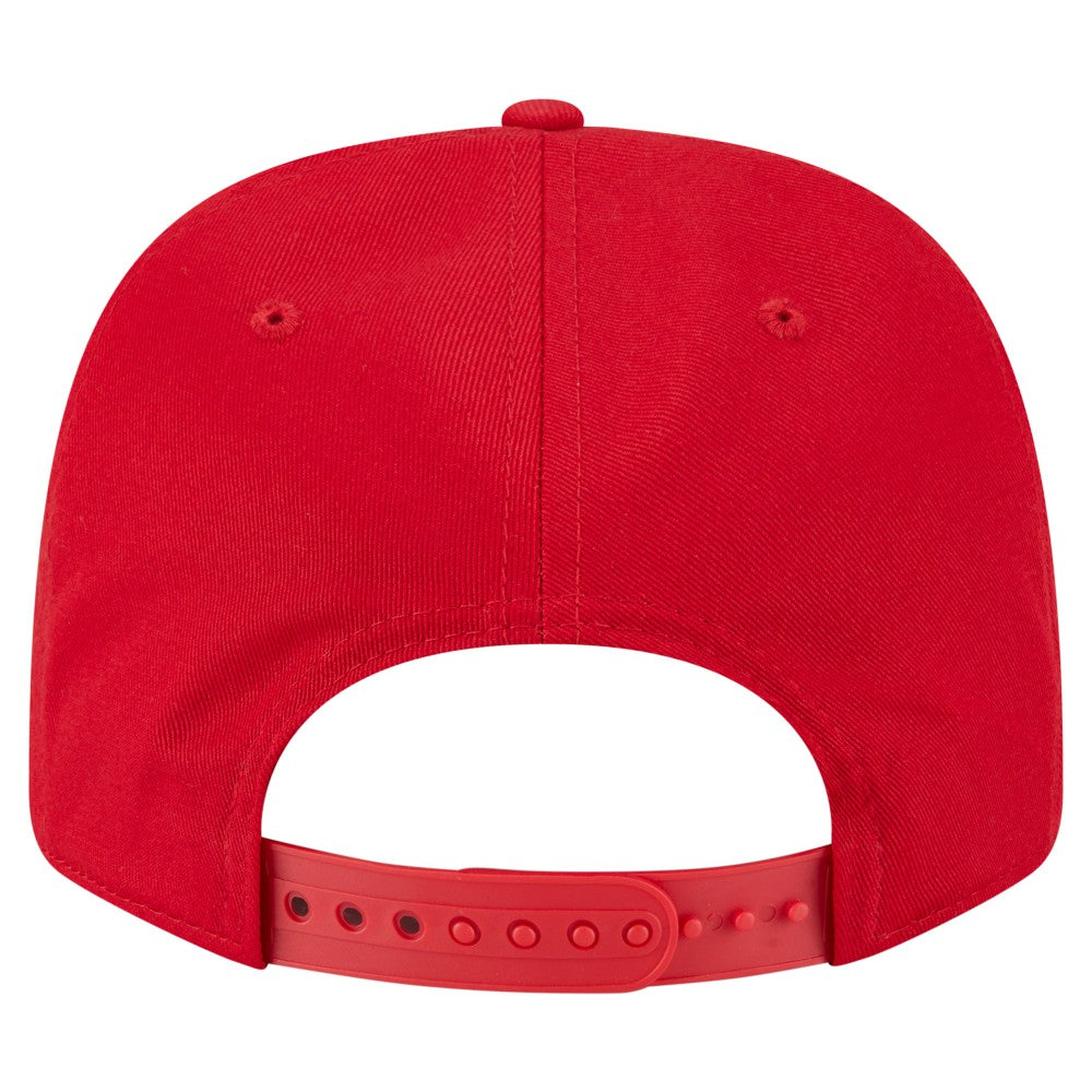 Los Angeles Angels New Era Circle Patch 9SEVENTY Stretch-Snap Hat - Red - New Era Discount