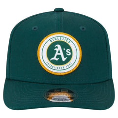 Athletics New Era Circle Patch 9SEVENTY Stretch-Snap Hat - Kelly Green - New Era Lifestyle