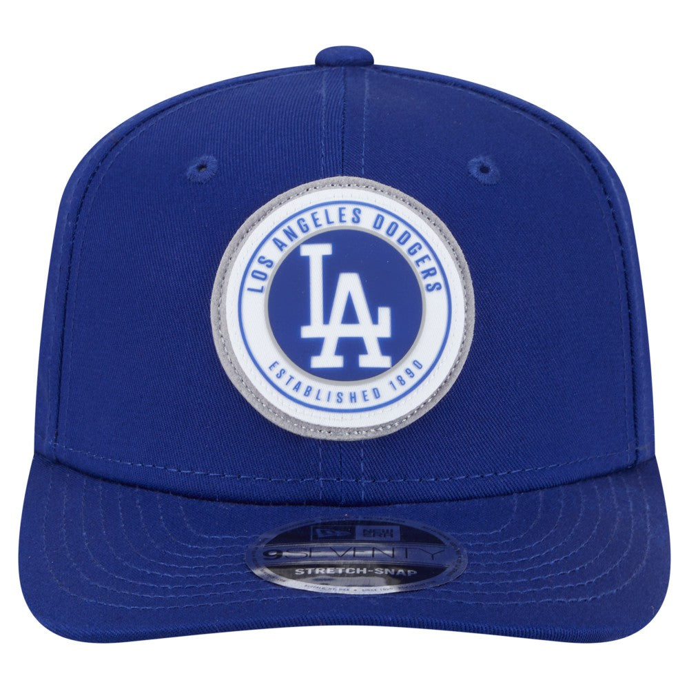 Los Angeles Dodgers New Era Circle Patch 9SEVENTY Stretch-Snap Hat - Royal - New Era Lifestyle