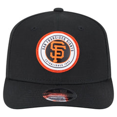 San Francisco Giants New Era Circle Patch 9SEVENTY Stretch-Snap Hat - Black - New Era Online
