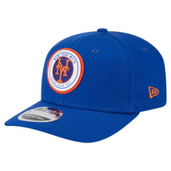 New York Mets New Era Circle Patch 9SEVENTY Stretch-Snap Hat - Royal - New Era Lifestyle