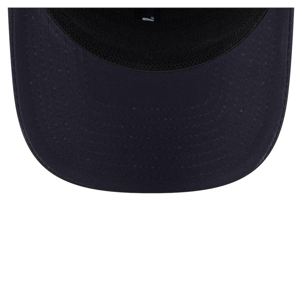 Atlanta Braves New Era Circle Patch 9SEVENTY Stretch-Snap Hat - Navy - New Era Lifestyle