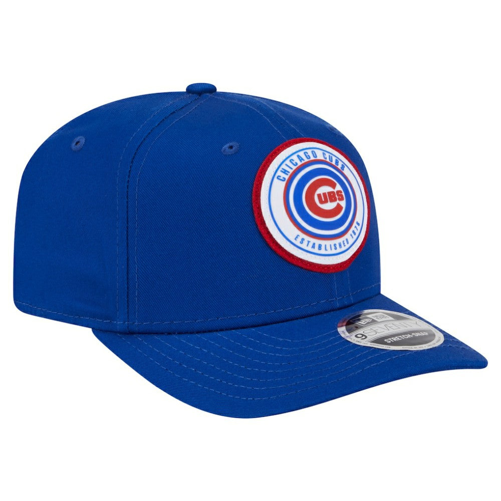 Chicago Cubs New Era Circle Patch 9SEVENTY Stretch-Snap Hat - Royal - New Era Sale